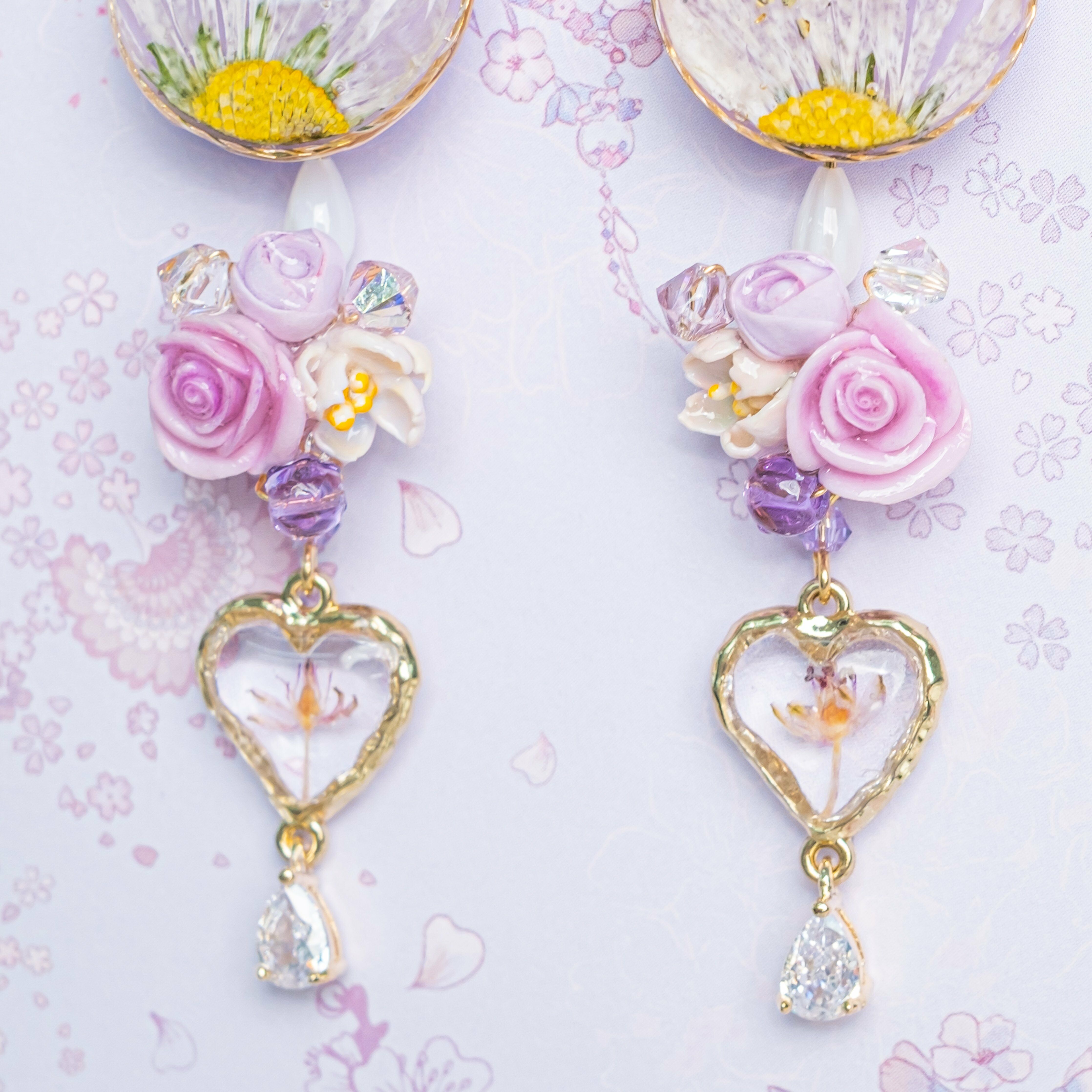 ⑩ Floral Specimen S925 Earrings (8 Designs)
