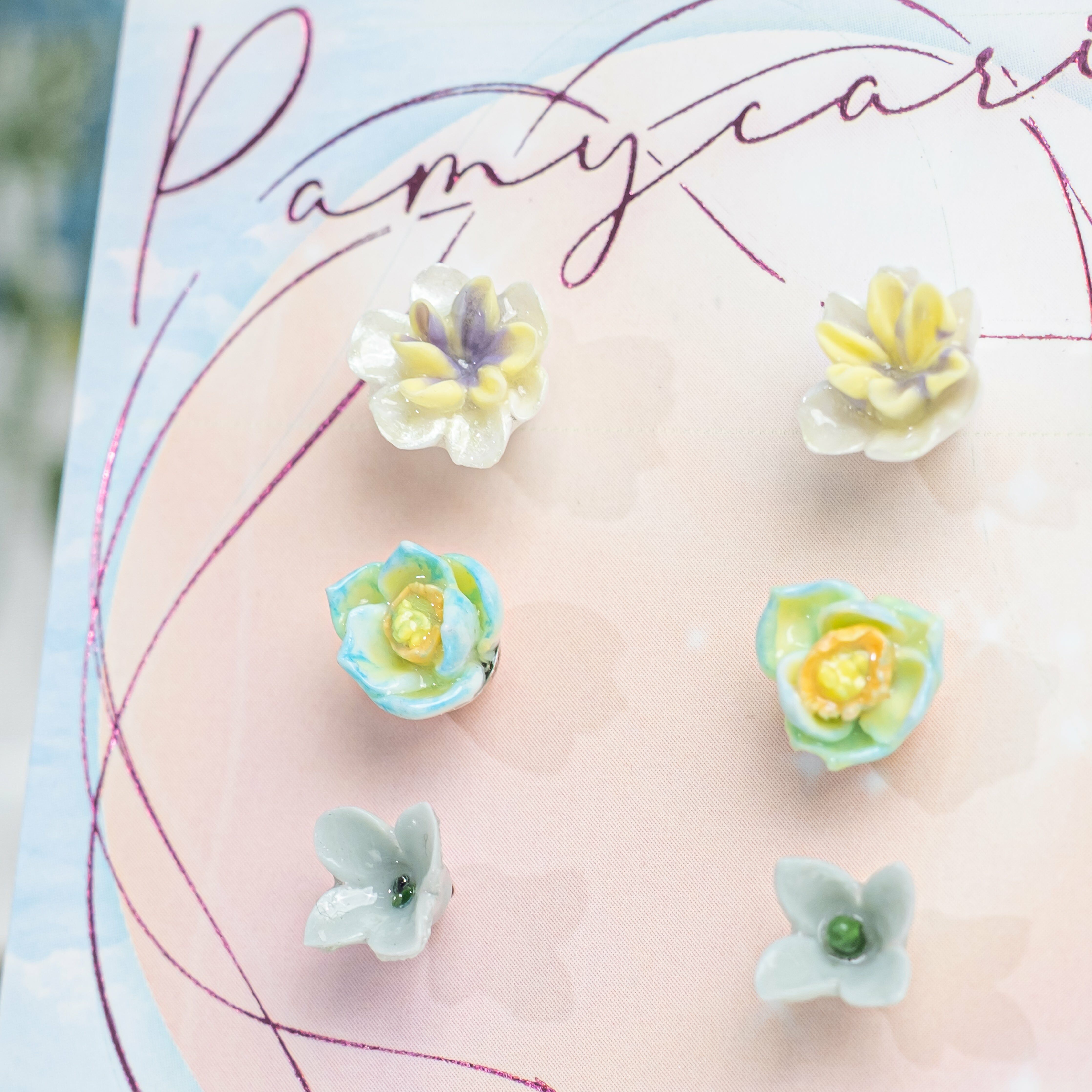 ⑩ Ear Stud 3 Pairs Set (10 Designs)