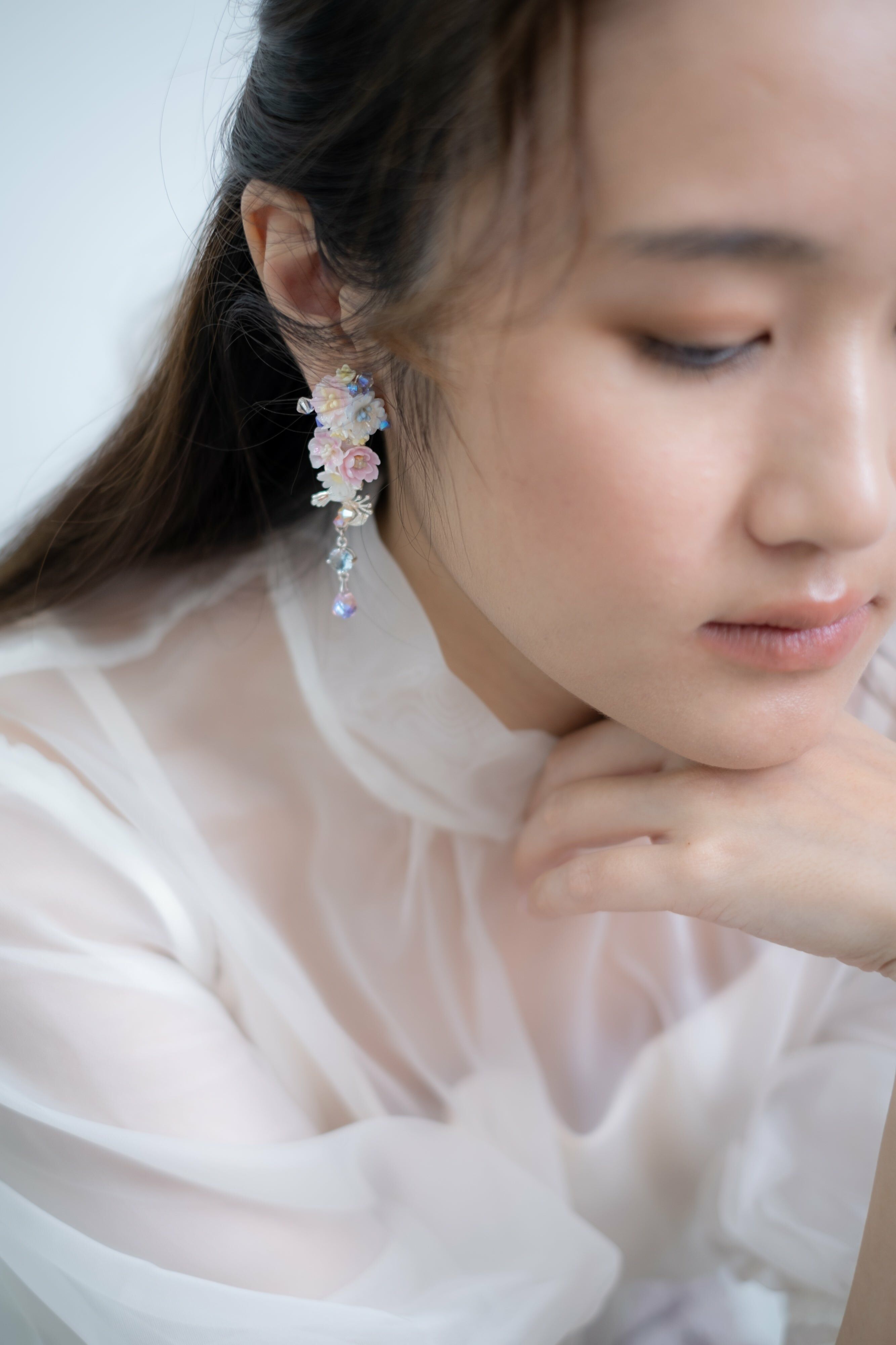 ➁ Special Edition Camellia S925 Earrings (10 Designs)