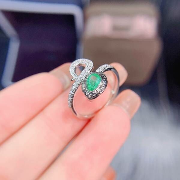 (11.13B)天然哥倫比亞祖母綠 戒指