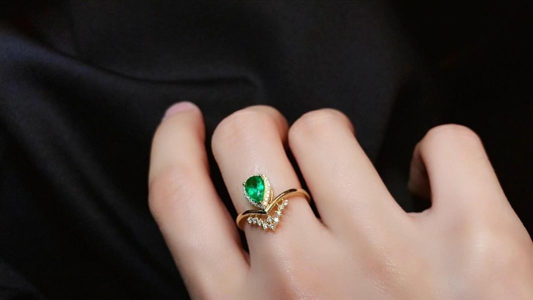 (11.13B)天然哥倫比亞祖母綠 戒指