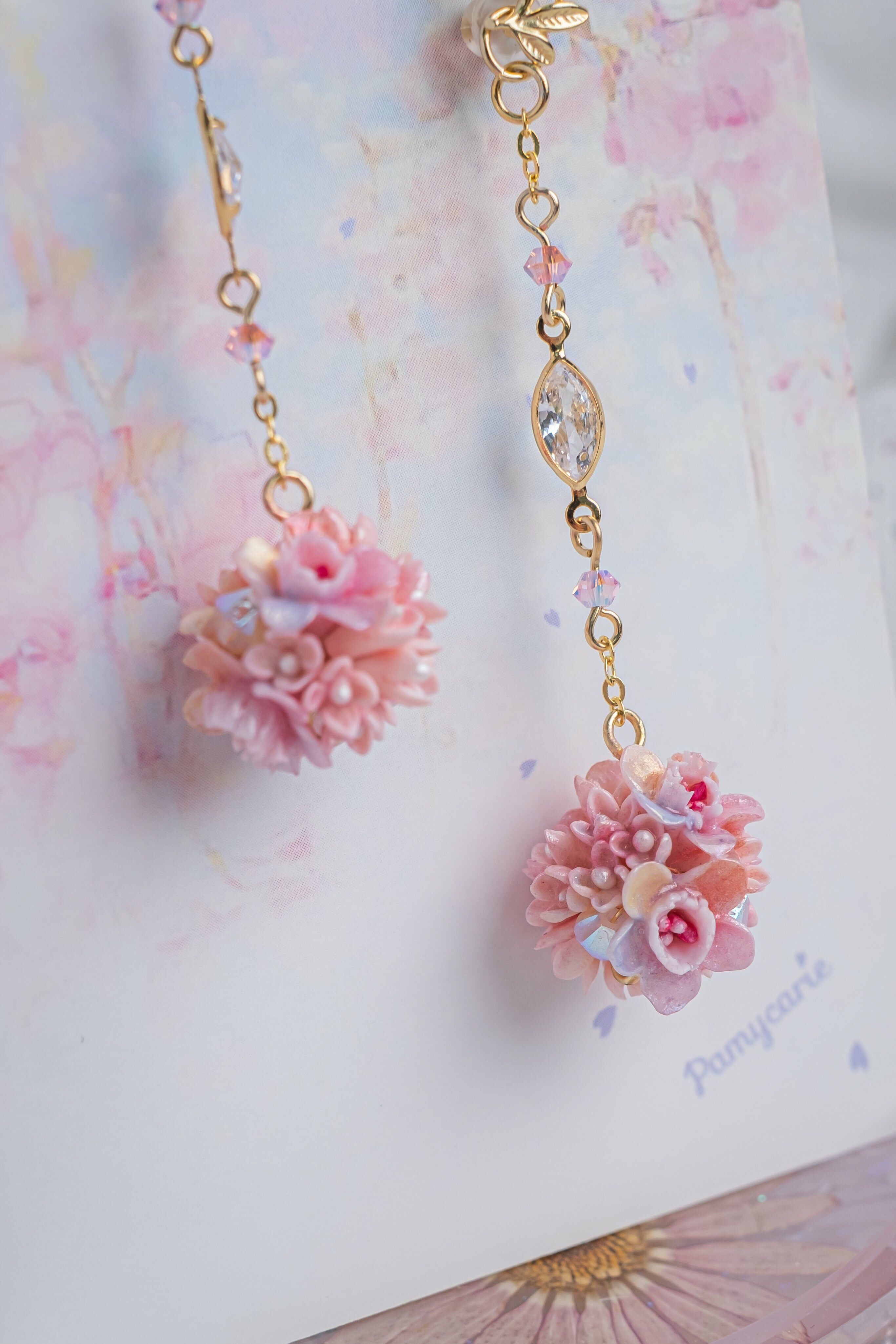 ③ Spring Garden Mini Bouquet S925 Earrings (7 Designs)