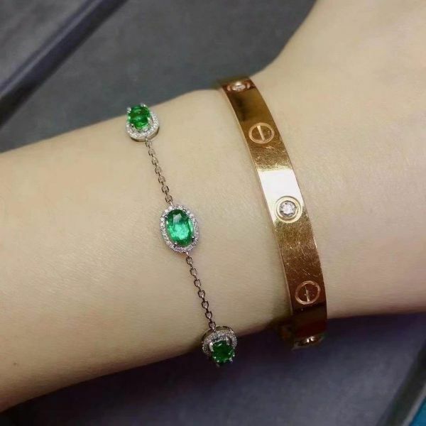 (11.13B)純天然祖母綠 手鍊