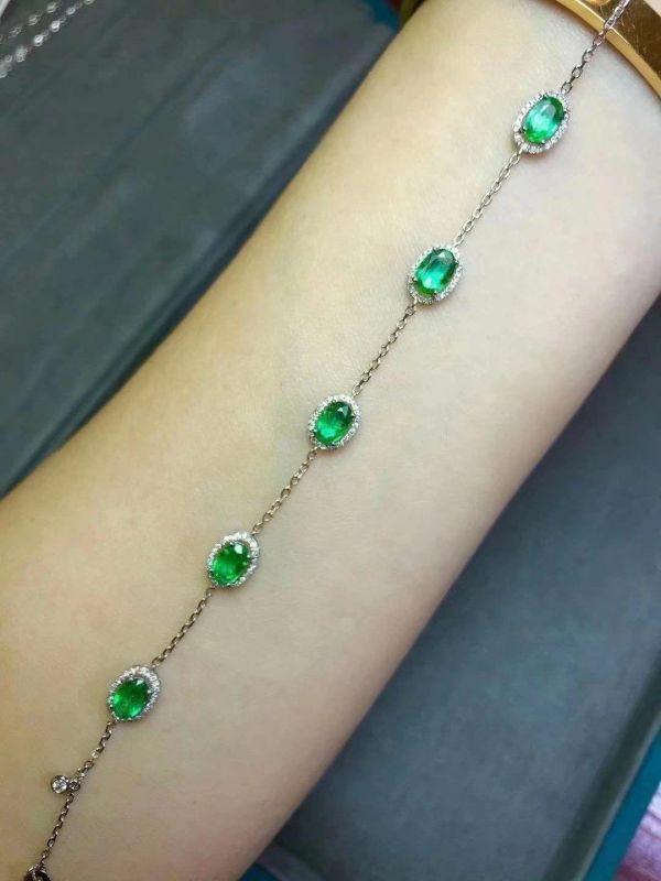 (11.13B)純天然祖母綠 手鍊