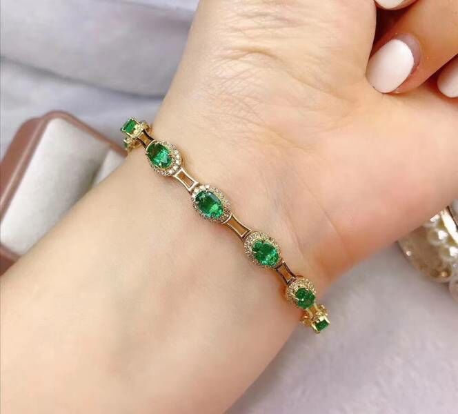 (11.13B)純天然祖母綠 手鍊