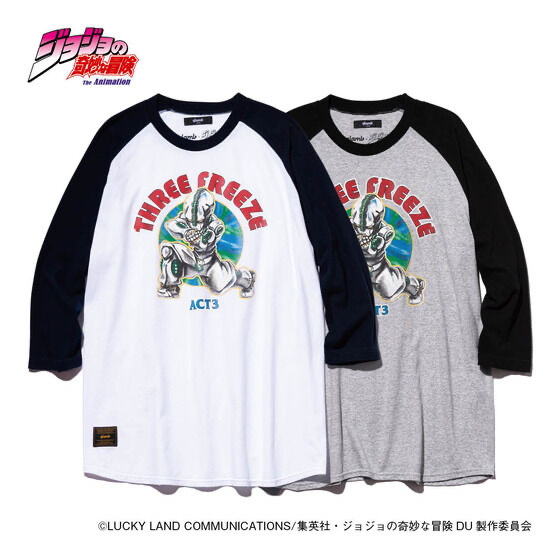 Pbandai 預訂 2024/1月 ジョジョの奇妙な冒険 ダイヤモンドは砕けない【glamb】エコーズACT3 ラグランTシャツ⚠️⚠️熱賣款‼️落單前請先PM查詢貨源