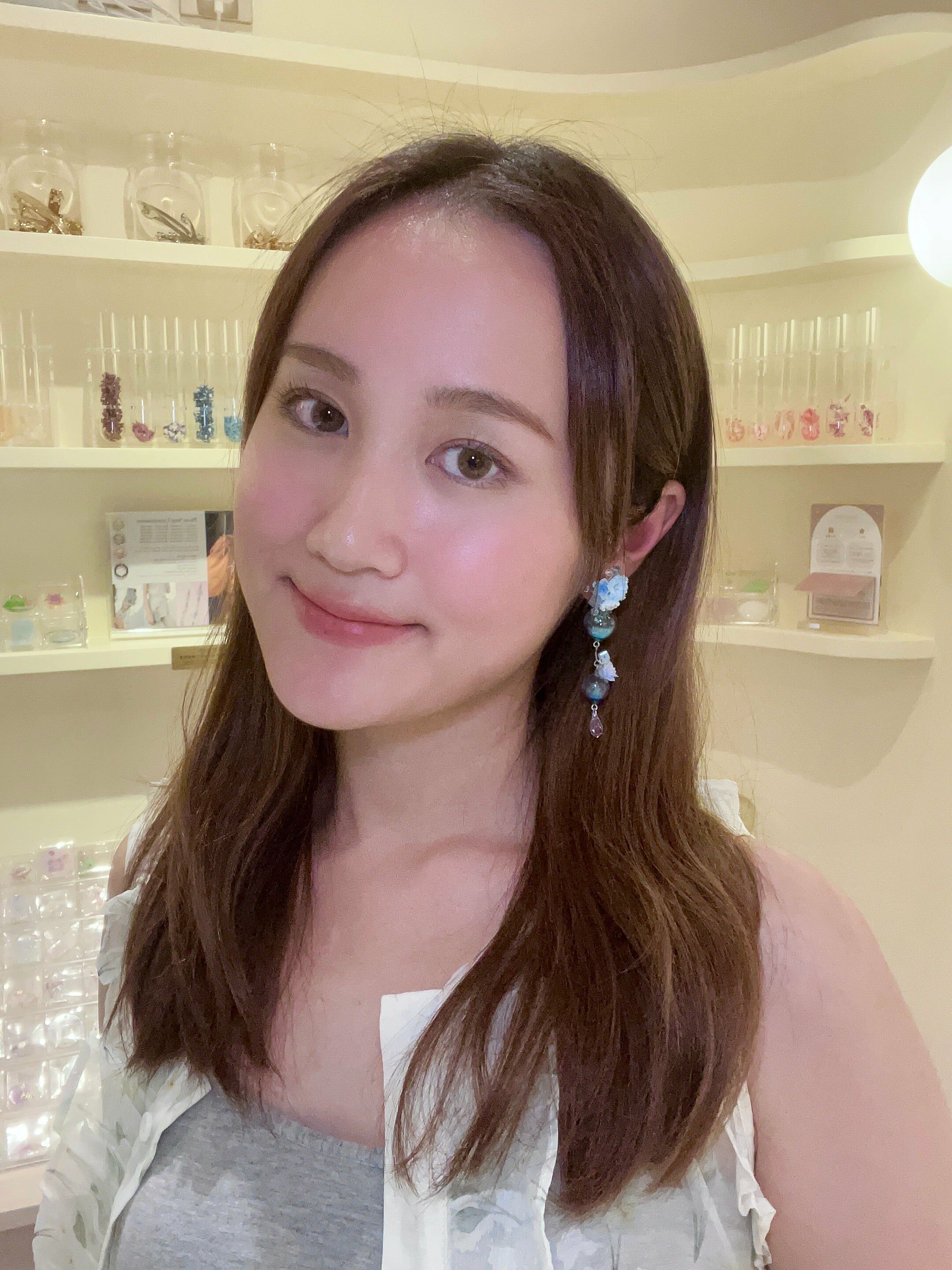 ⑧ Ombré POM POM 2-way Earrings (4 Designs)