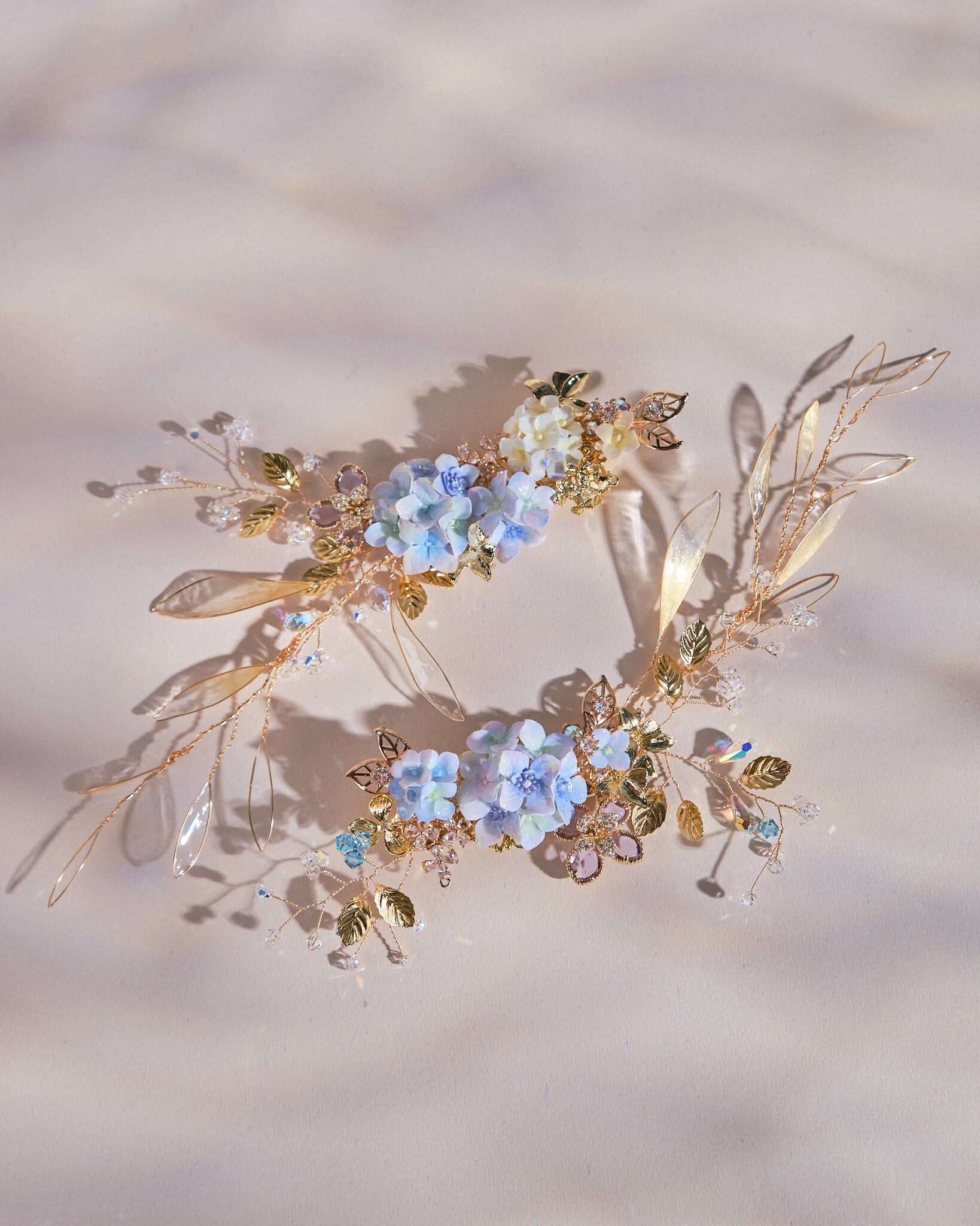 Hydrangea's Fairy Crystals Duckbill Clip