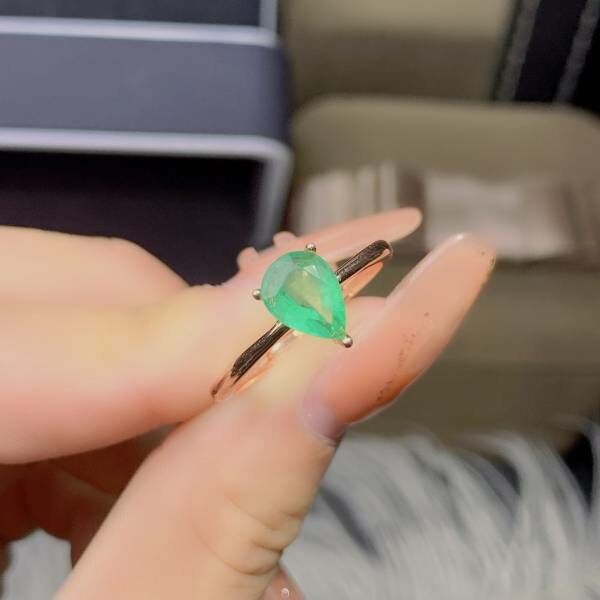(11.13A)天然哥倫比亞祖母綠 戒指