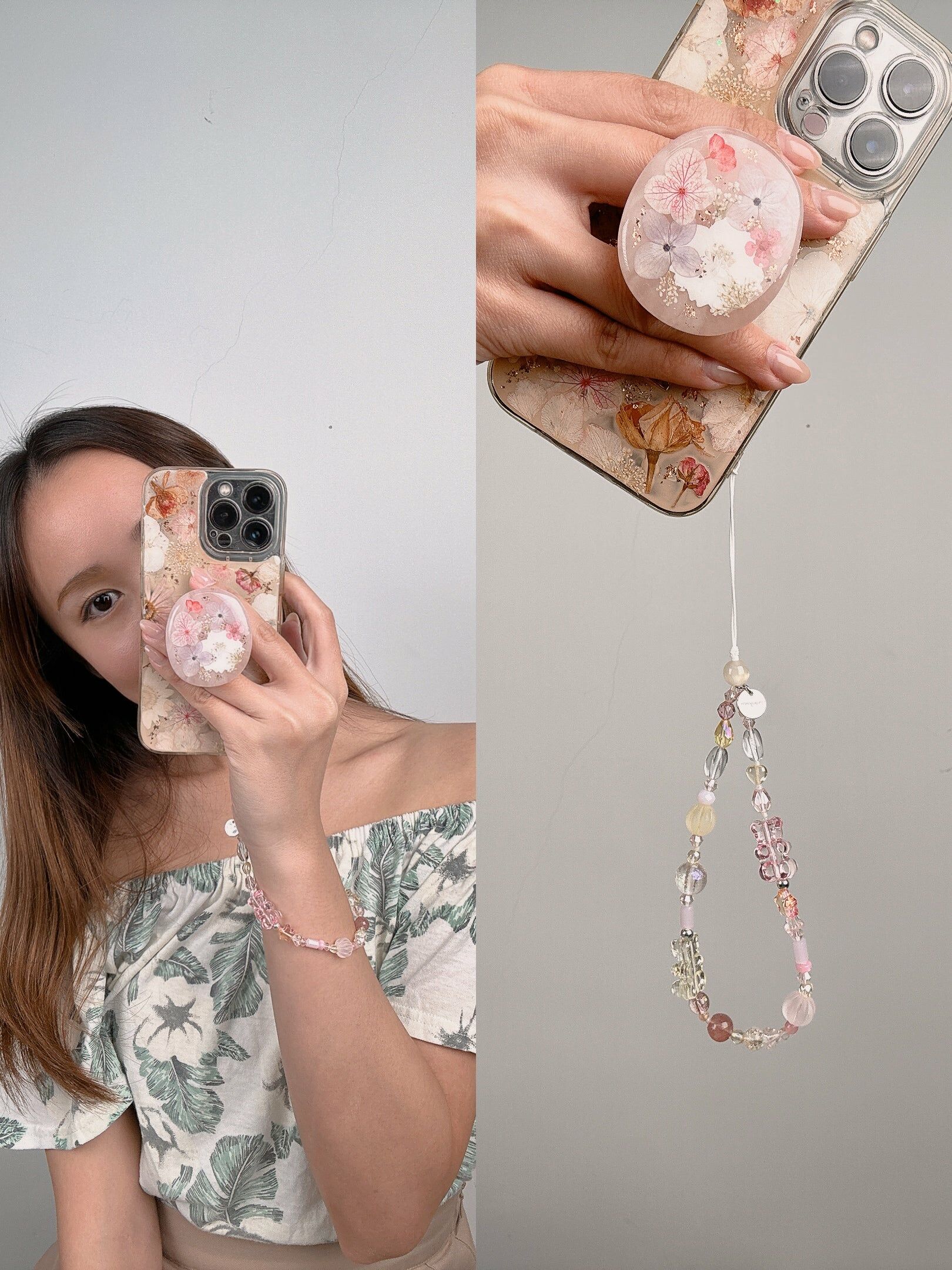 ⑩ Always Here For You Wrist Chain For Phone (8 Designs)