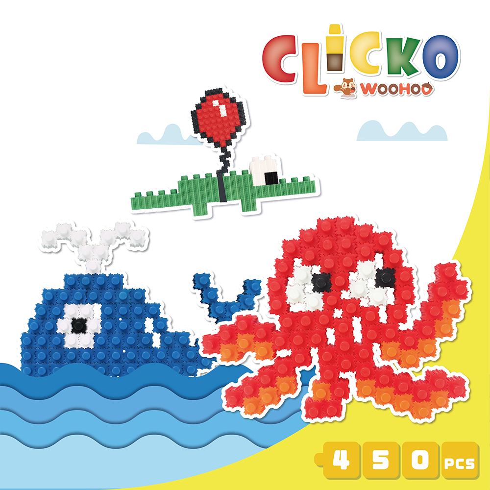 WOOHOO CLICKO 卡卡積木-450pcs