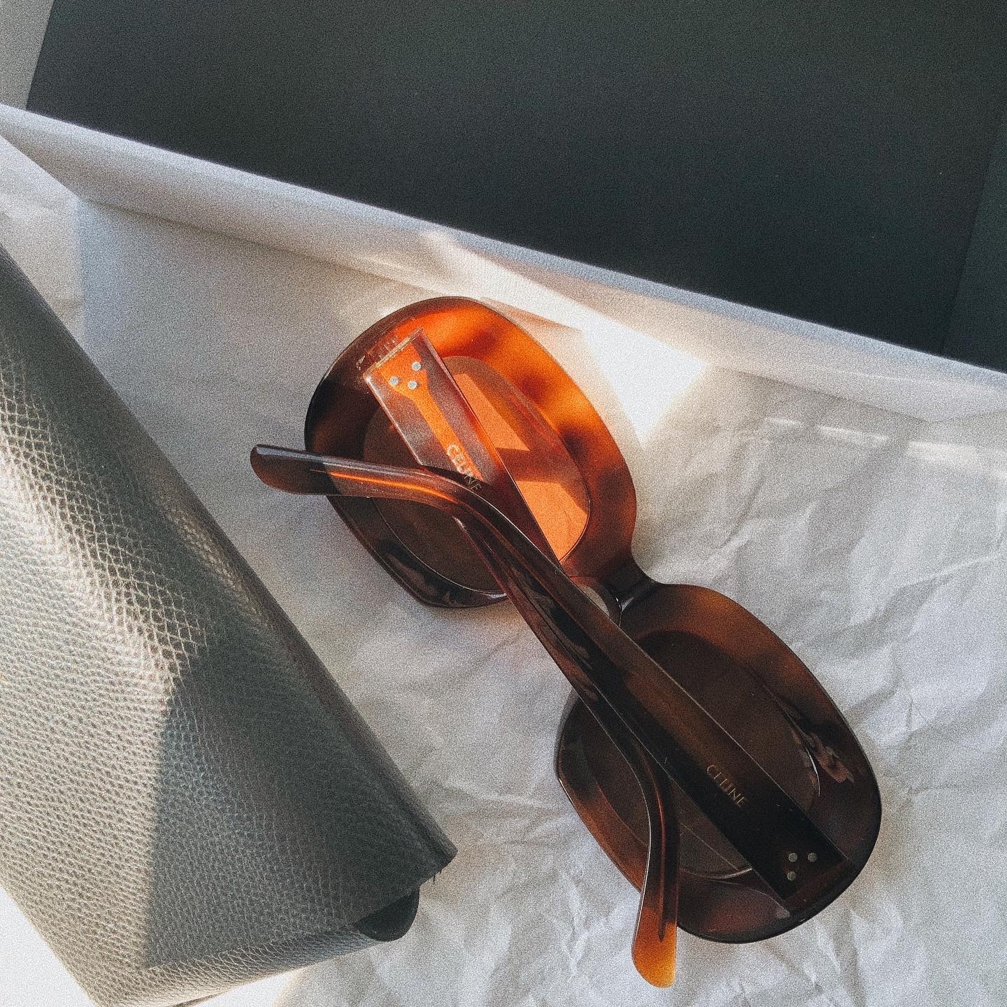 CELINE 琥珀色圓形太陽眼鏡ROUND SUNGLASSES