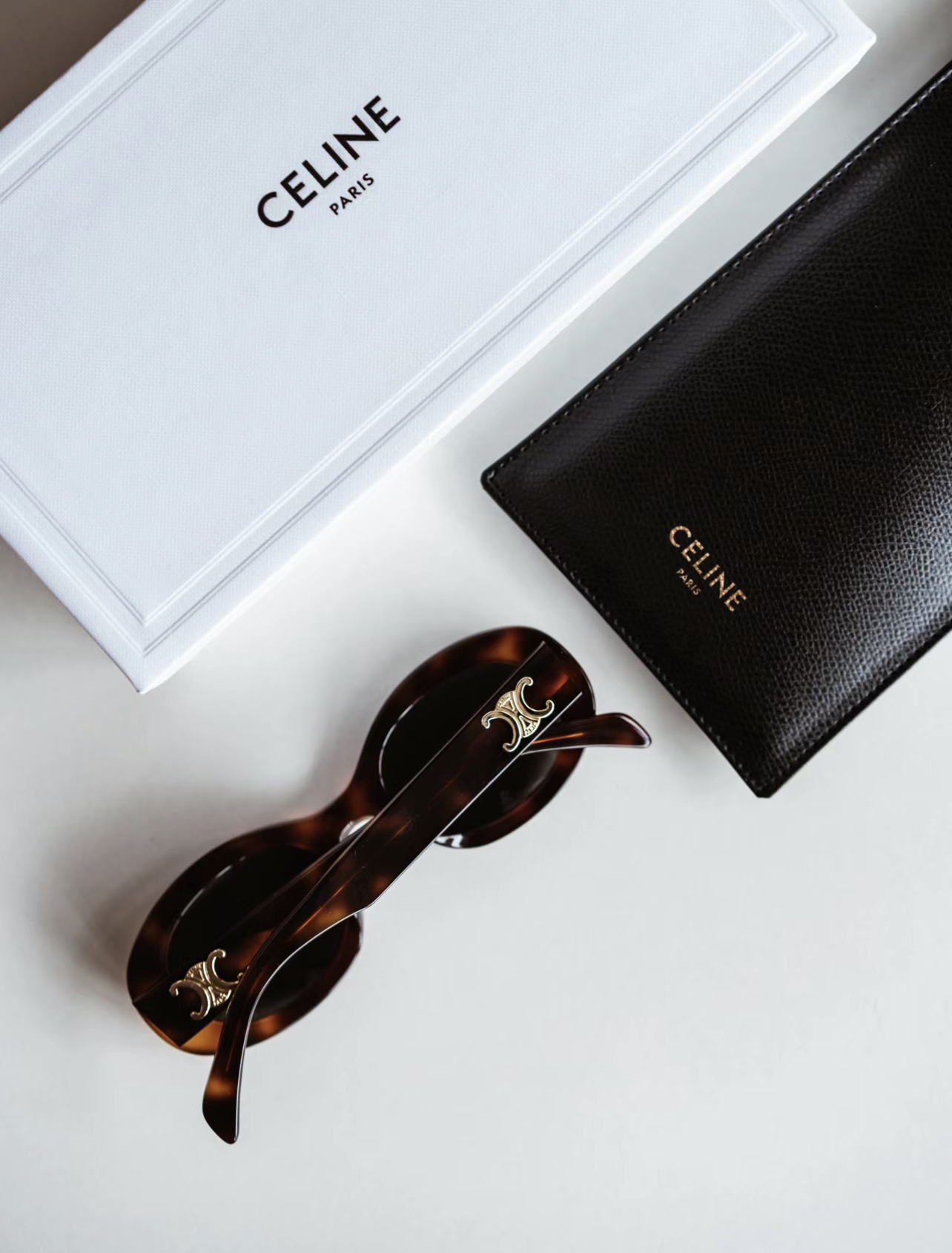 CELINE 凱旋門橢圓太陽眼鏡OVAL SUNGLASSES