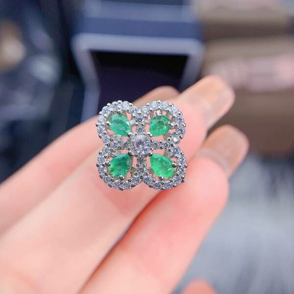 (11.13)天然哥倫比亞祖母綠 戒指