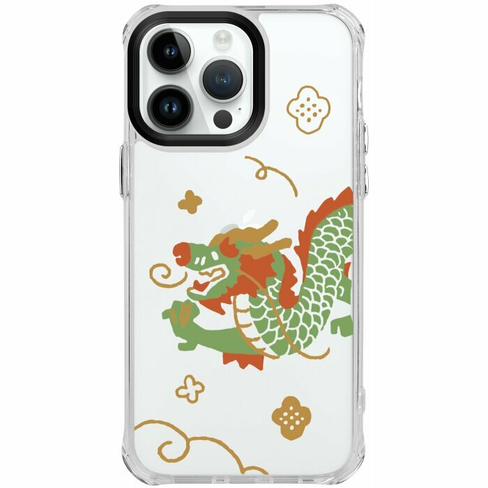 inblooom x The Hood Clear Plus Case/Auspicious Dragon/Blessed Red