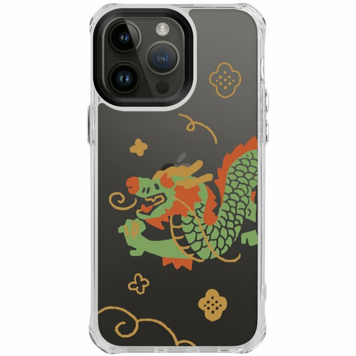 inblooom x The Hood Clear Plus Case/Auspicious Dragon/Blessed Red