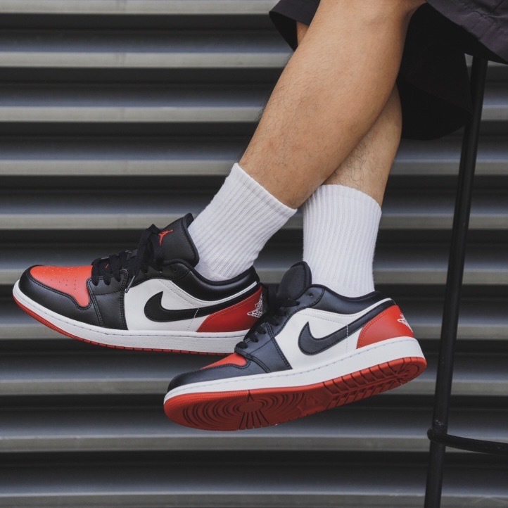 【Focus Store】現貨秒發 Nike Air Jordan 1 Low "Bred Toe" 黑紅腳趾 553558-161