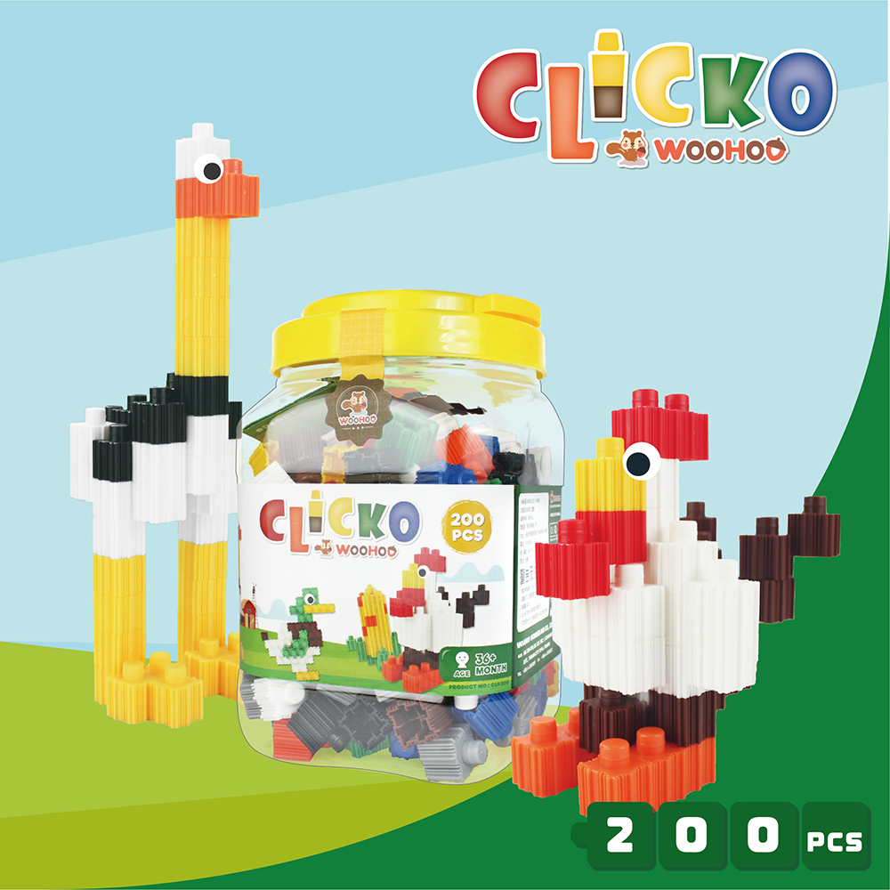 WOOHOO CLICKO 卡卡積木-200pcs