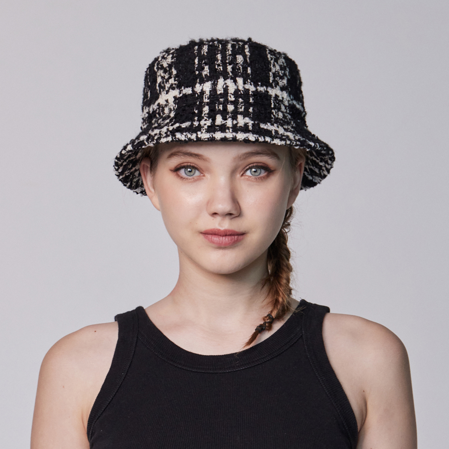 Juliet Bucket Hat - Black and White