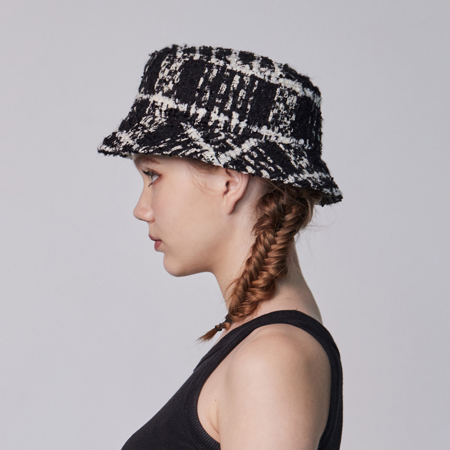 Juliet Bucket Hat - Black and White