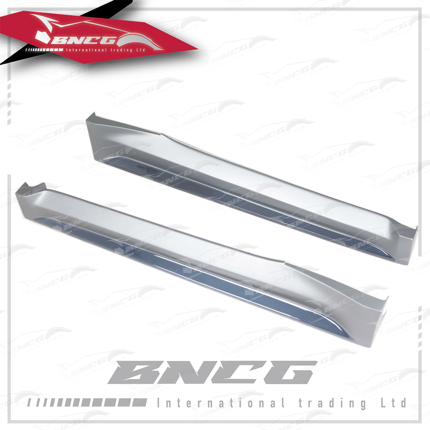 Smart 改裝 卡夢 藍色乾碳纖維 空力套件 Mansory款 側裙 側定風翼