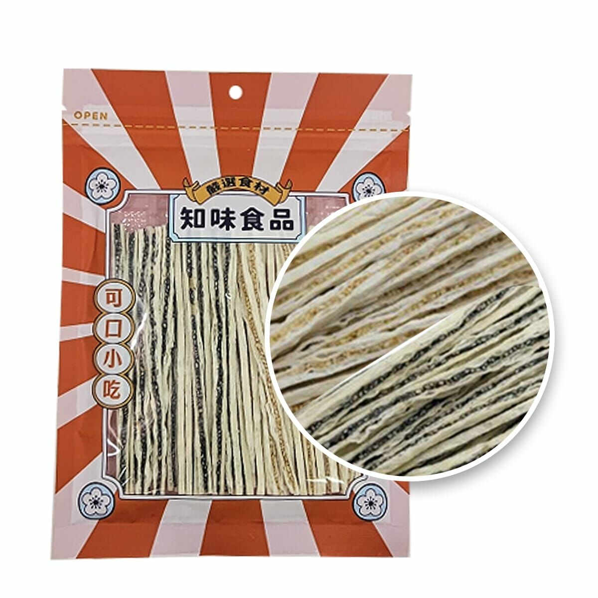 日本黑白(兩溝)芝麻鱈魚條 50克