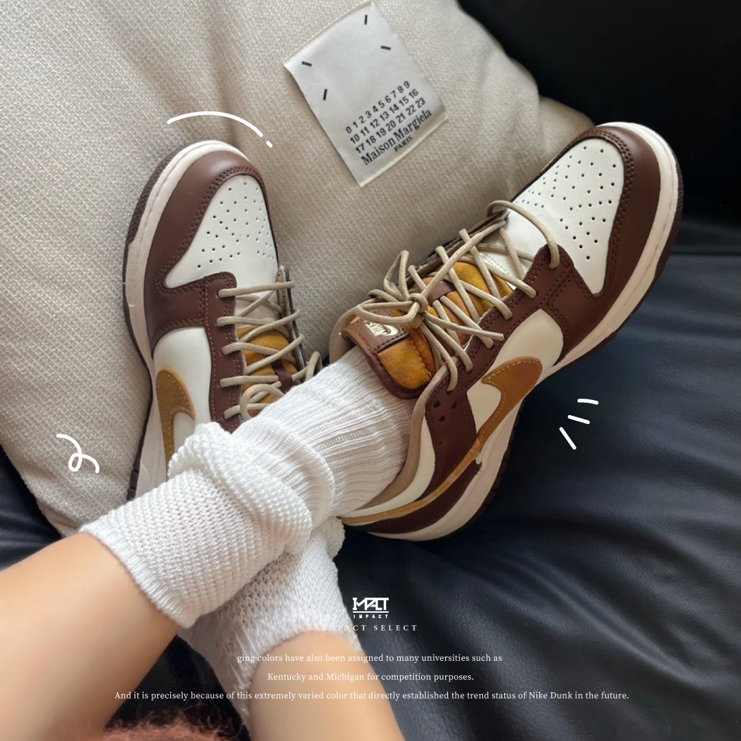 Nike Dunk Low (GS) 美拉德 梅納反應 棋盤拼接 白棕 FV3653-191