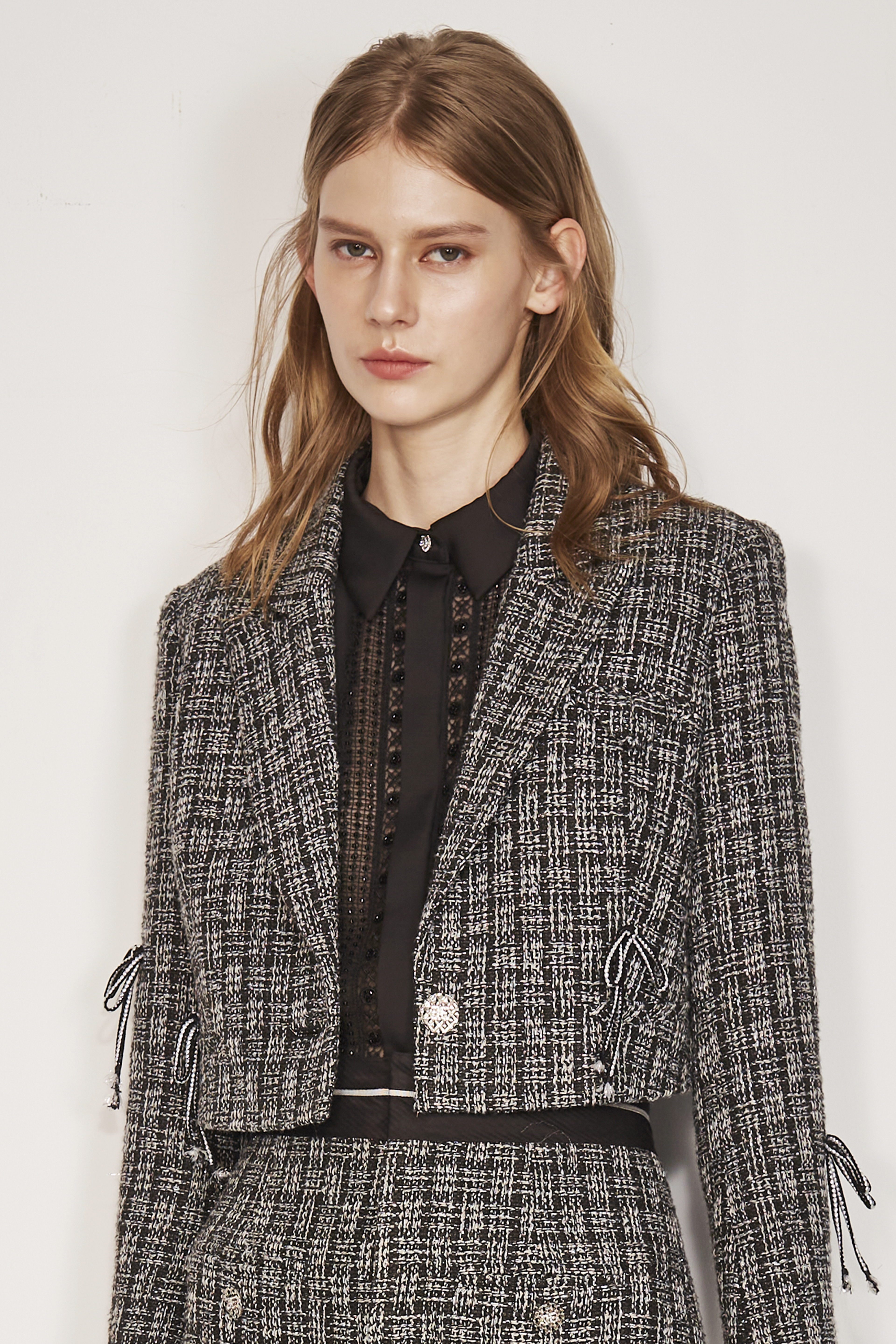 BC15118A1 緞面蕾絲鑲嵌宮廷貴族襯衫