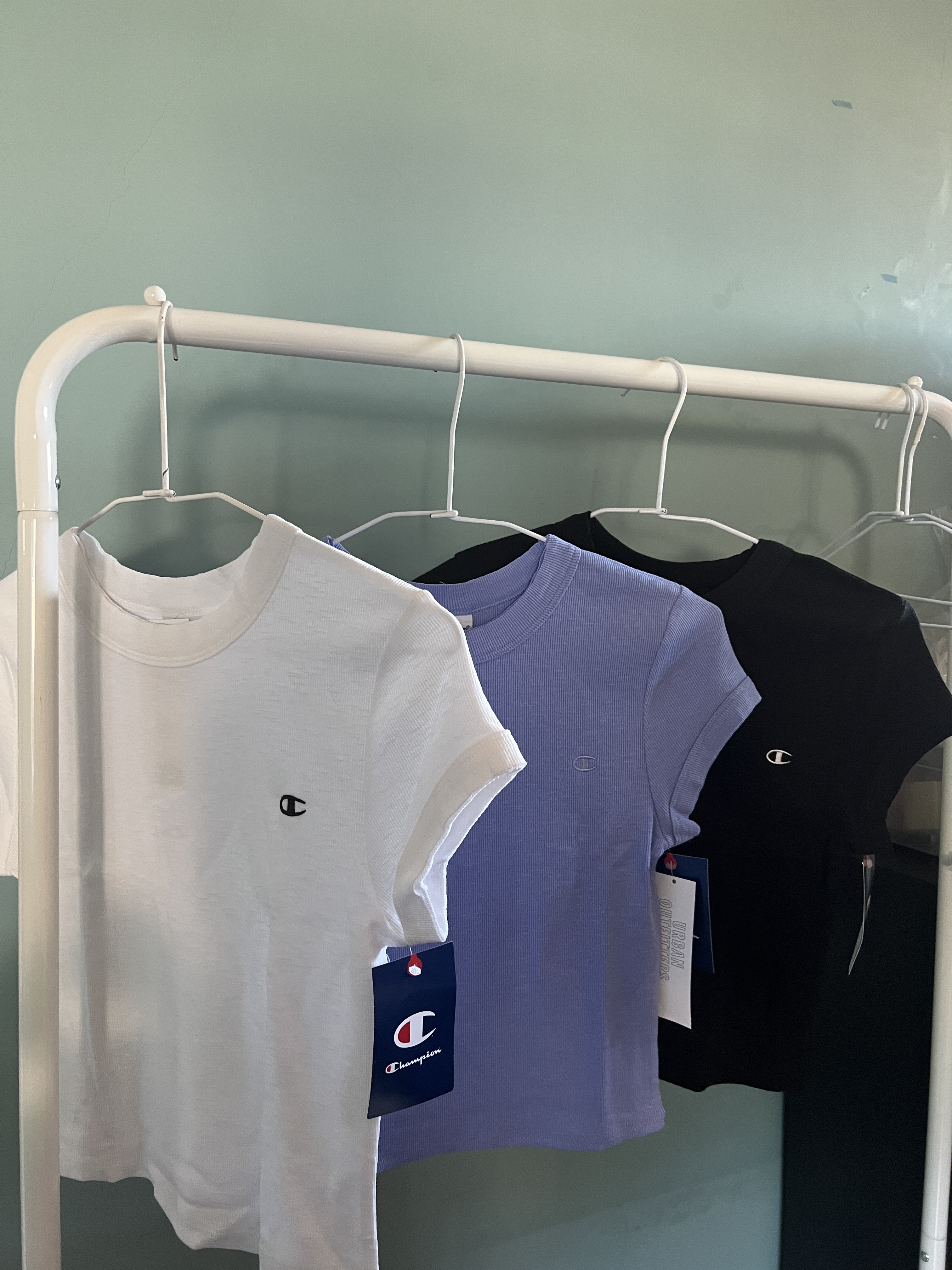 CHAMPION 短版螺紋短版短袖踢恤FITTED RIBBED TEE