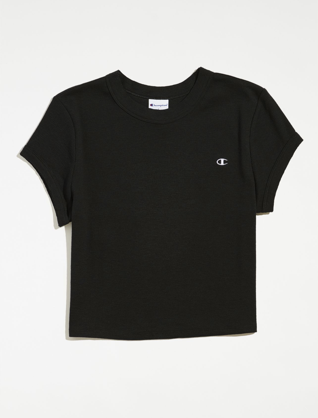 CHAMPION 短版螺紋短版短袖踢恤FITTED RIBBED TEE