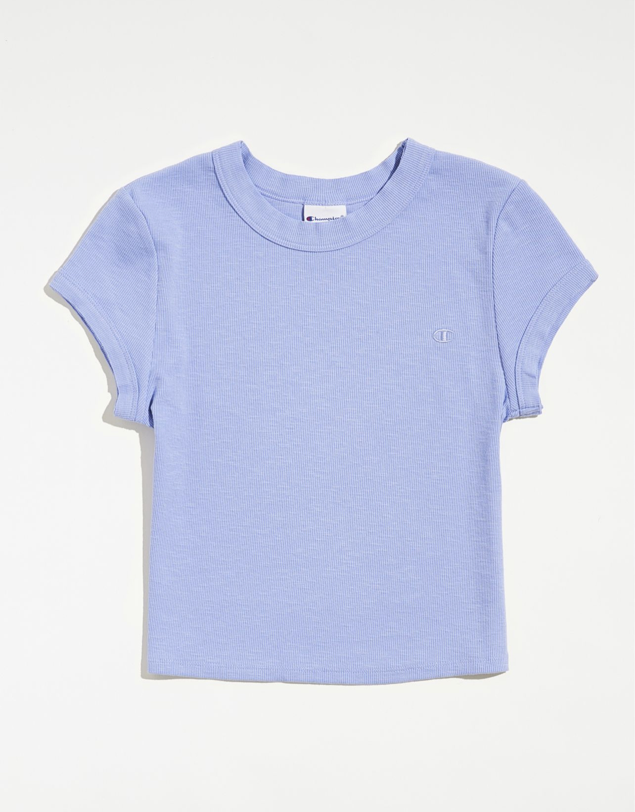 CHAMPION 短版螺紋短版短袖踢恤FITTED RIBBED TEE