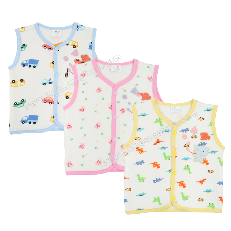 Koma Land: 童裝印花夾絲背心 BE4004 (11-17碼)