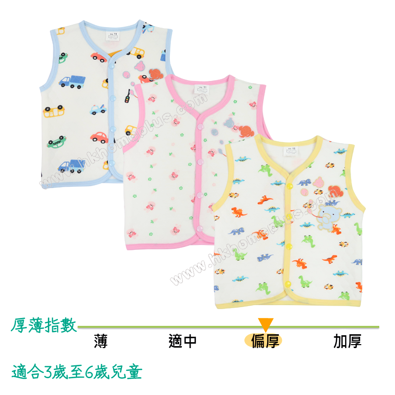 Koma Land: 童裝印花夾絲背心 BE4004 (11-17碼)