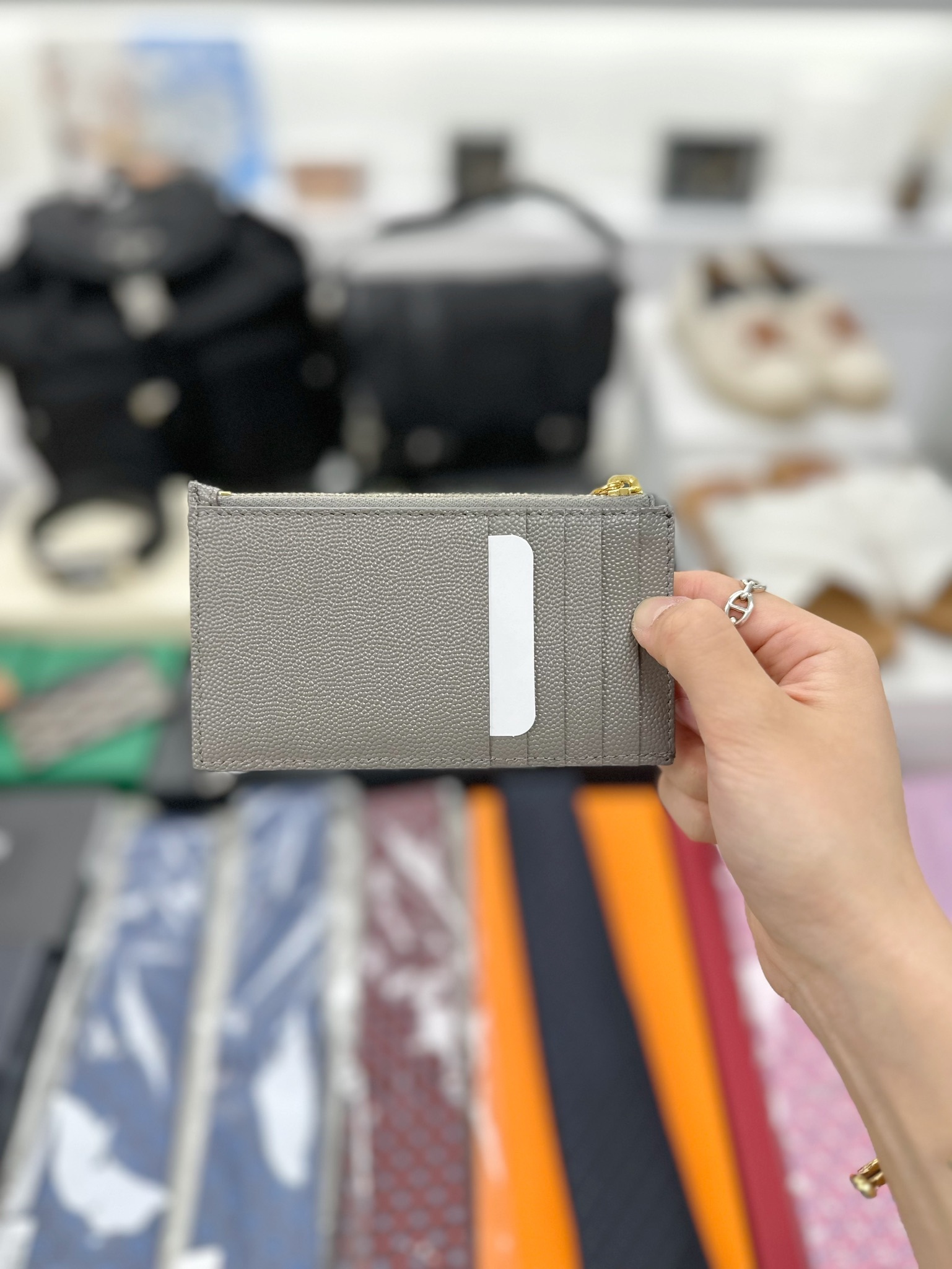 YSL Zipped Card Holder