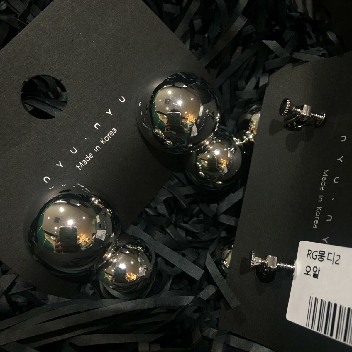 韓國人氣品牌 - [韓國直送] NYU NYU 金屬波波耳夾✨韓國直送✨