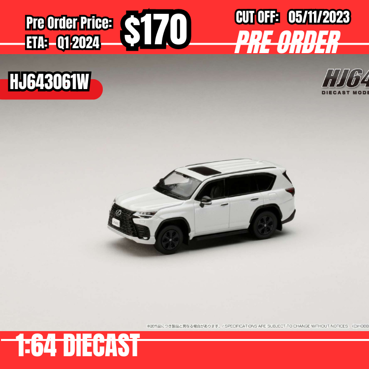 PO-$170 *Hobby Japan* 1:64 LEXUS LX600 OFFROAD Sonic Quartz HJ643061W [OD27/10]