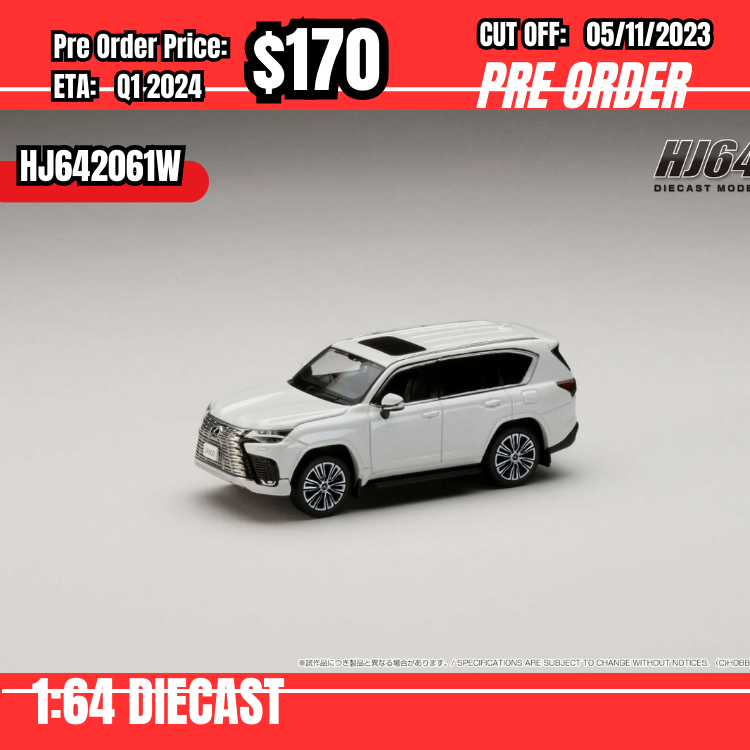 PO-$170 *Hobby Japan* 1:64 LEXUS LX600 Sonic Quartz HJ642061W [OD27/10]