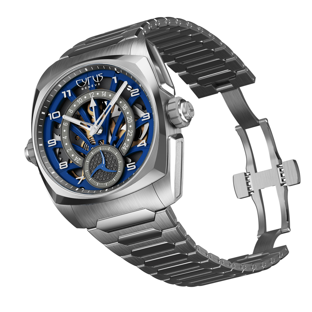 Klepcys GMT  | Ocean Blue Titanium bracelet