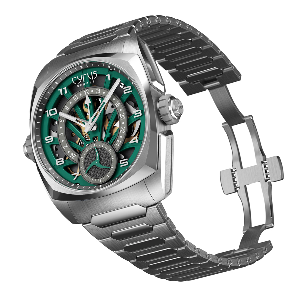 KLEPCYS GMT｜Plam Green Titanium bracelet