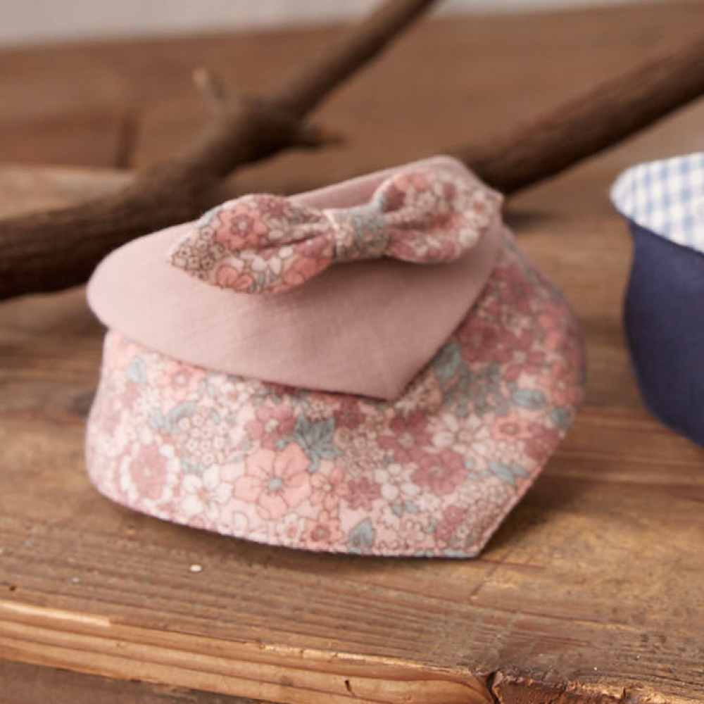 <寵物商品> PIPPY雙色拼接蝴蝶結寵物領巾 粉