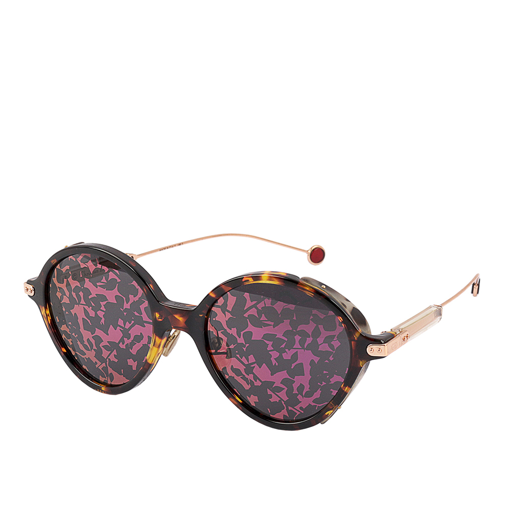 【CHRISTIAN DIOR】Umbrage 花紋鏡面及玳瑁花紋框墨鏡