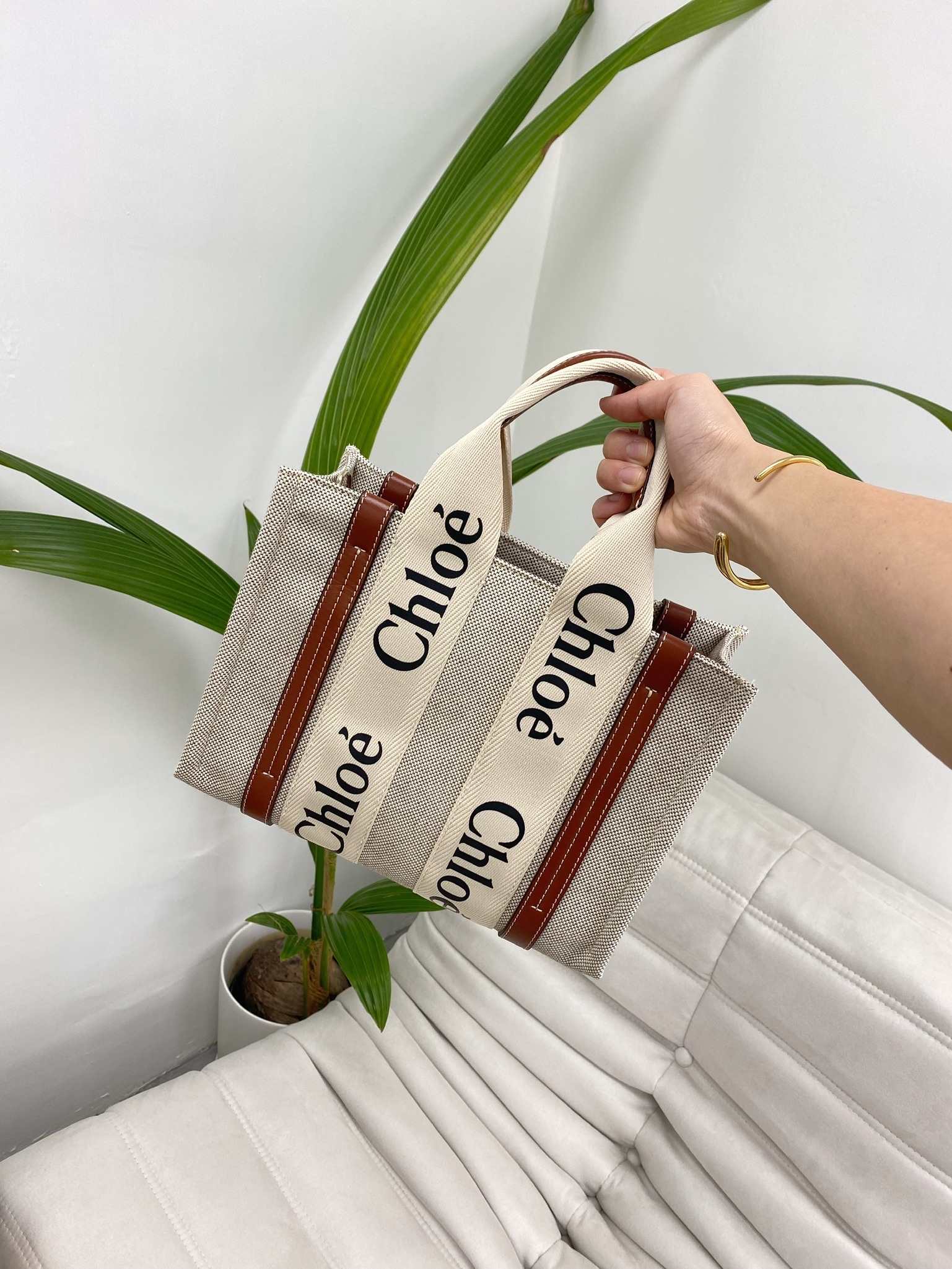 Chloe Small Woody Tote Bag