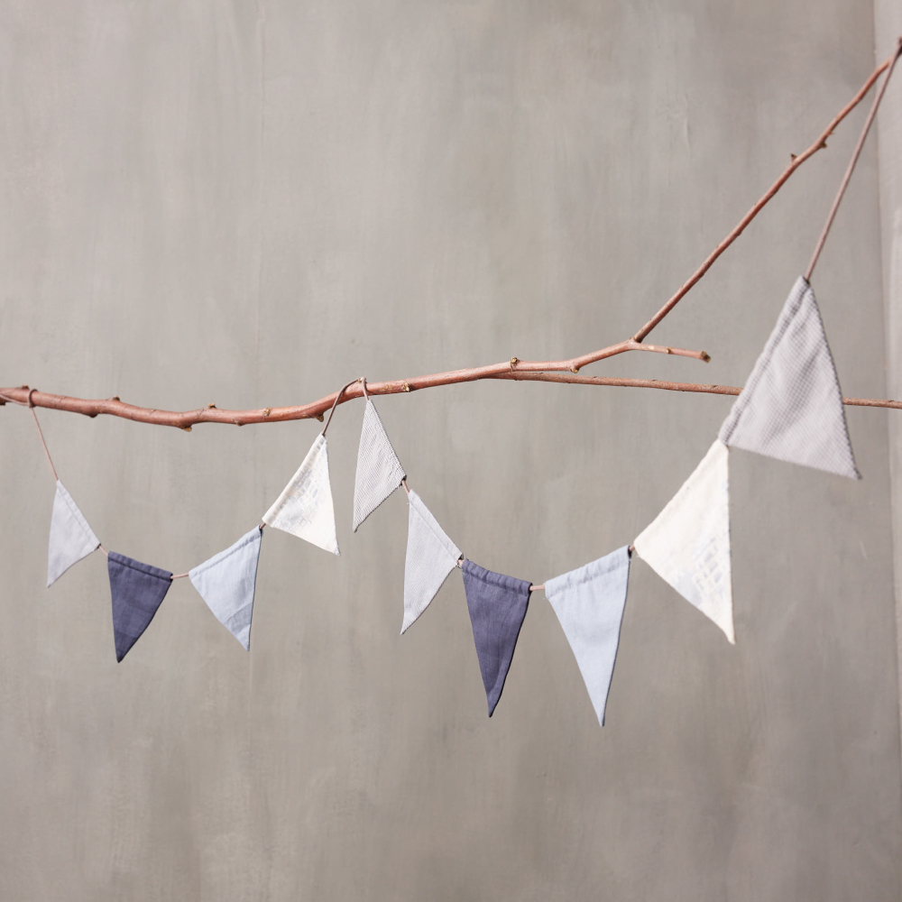 <官網限定>PIPPY趣味裝飾三角旗 (家居裝飾/露營) 藍