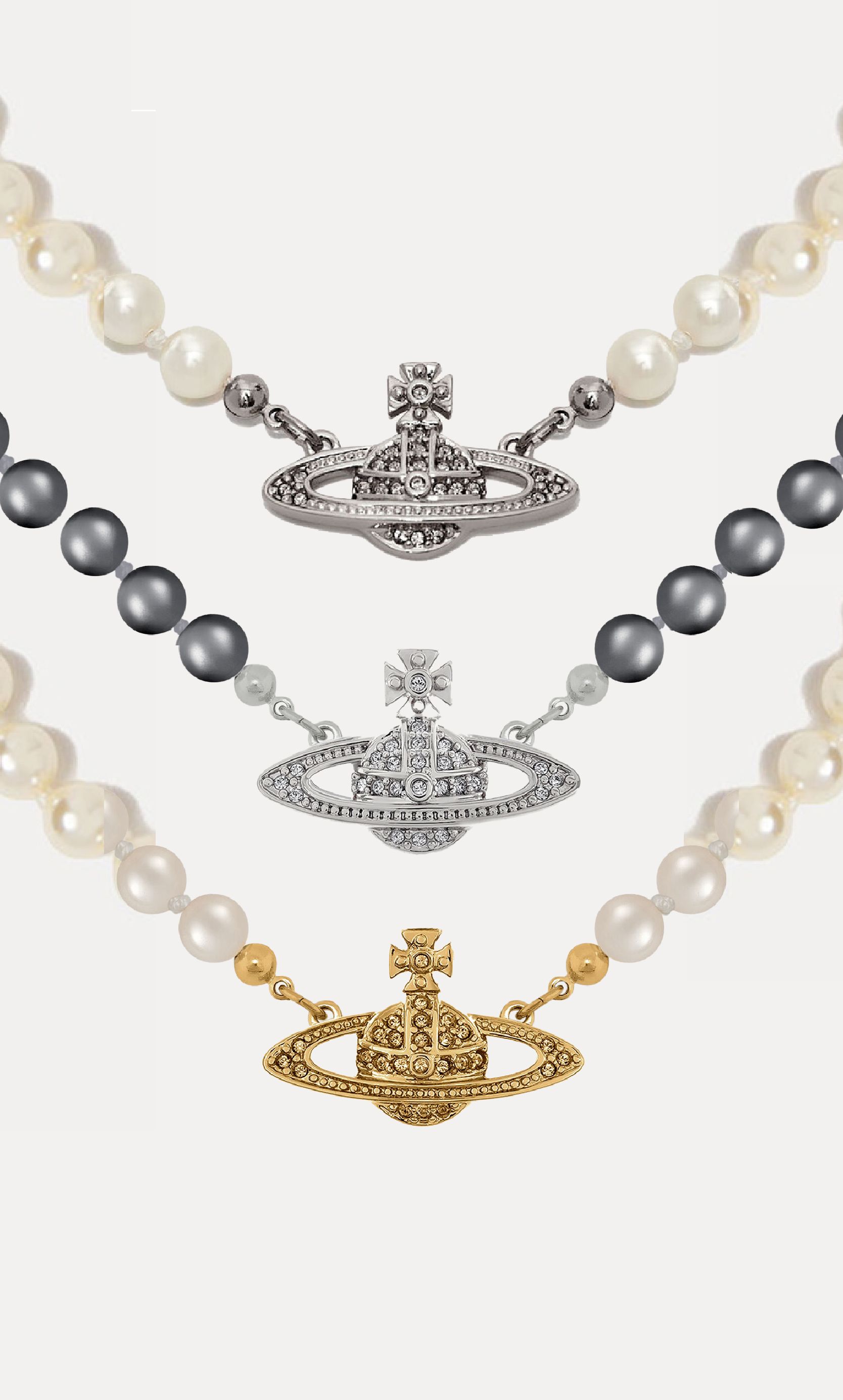 VIVIENNE WESTWOOD | Mini Bas Relief 經典珍珠頸鏈