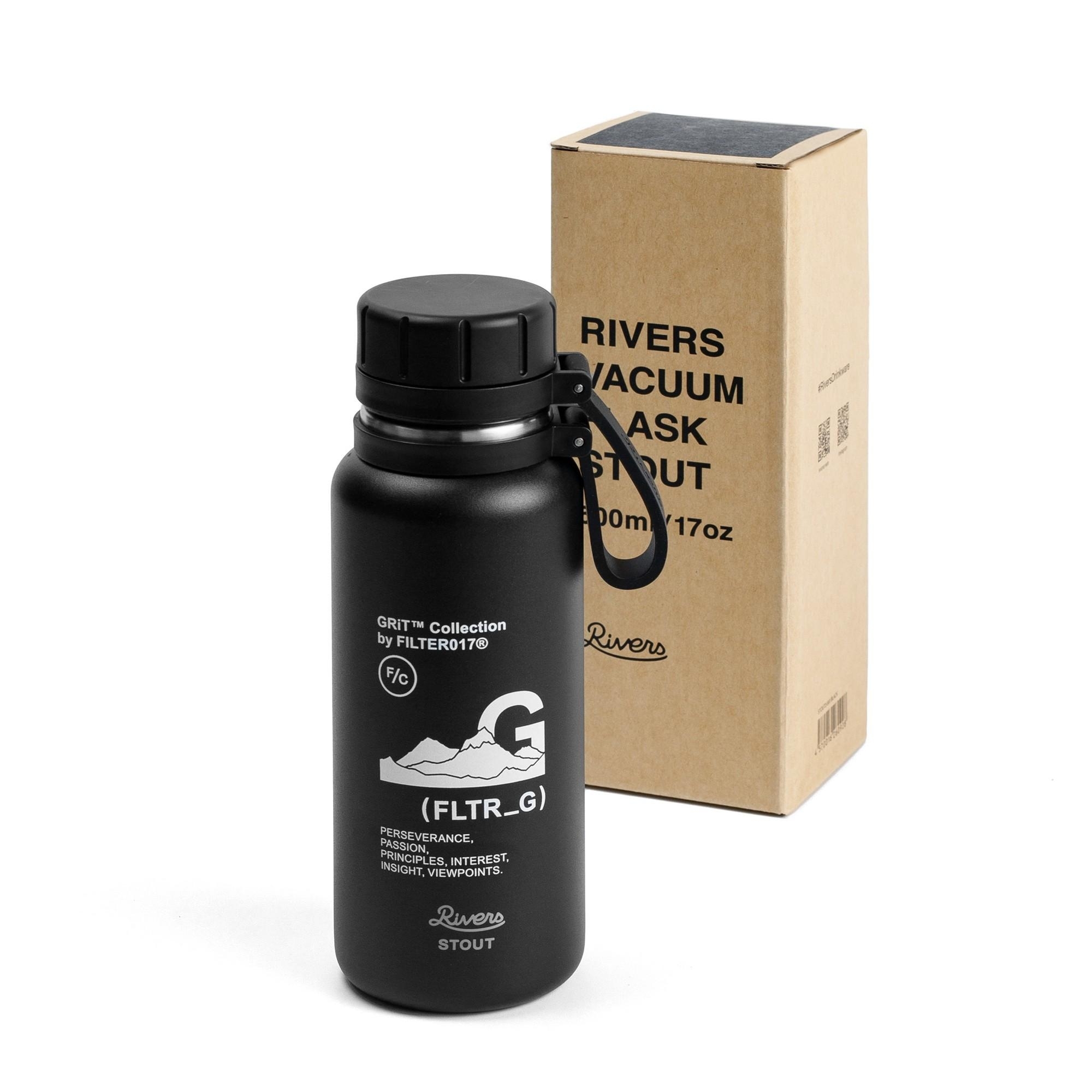 FILTER017® GRiT™ ( FLTR_G ) / Rivers VACUUM FLASK STOUT2-500 日本Rivers聯名真空金屬保溫瓶