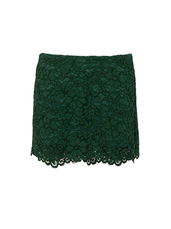 ERMANNO蕾絲短褲裙