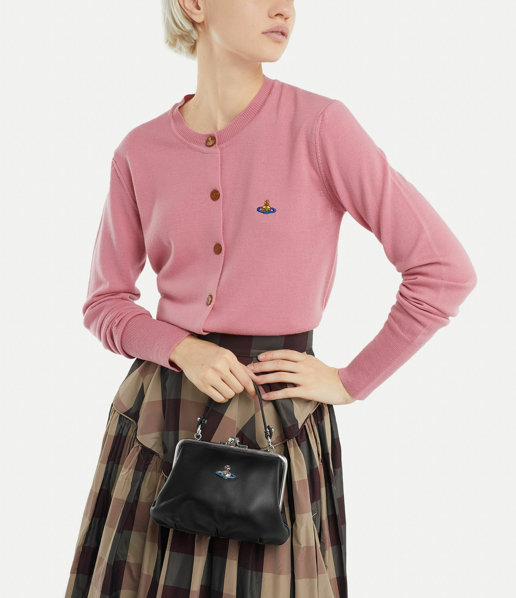 VIVIENNE WESTWOOD | Granny Frame Purse 經典羊皮 彩釦口金包