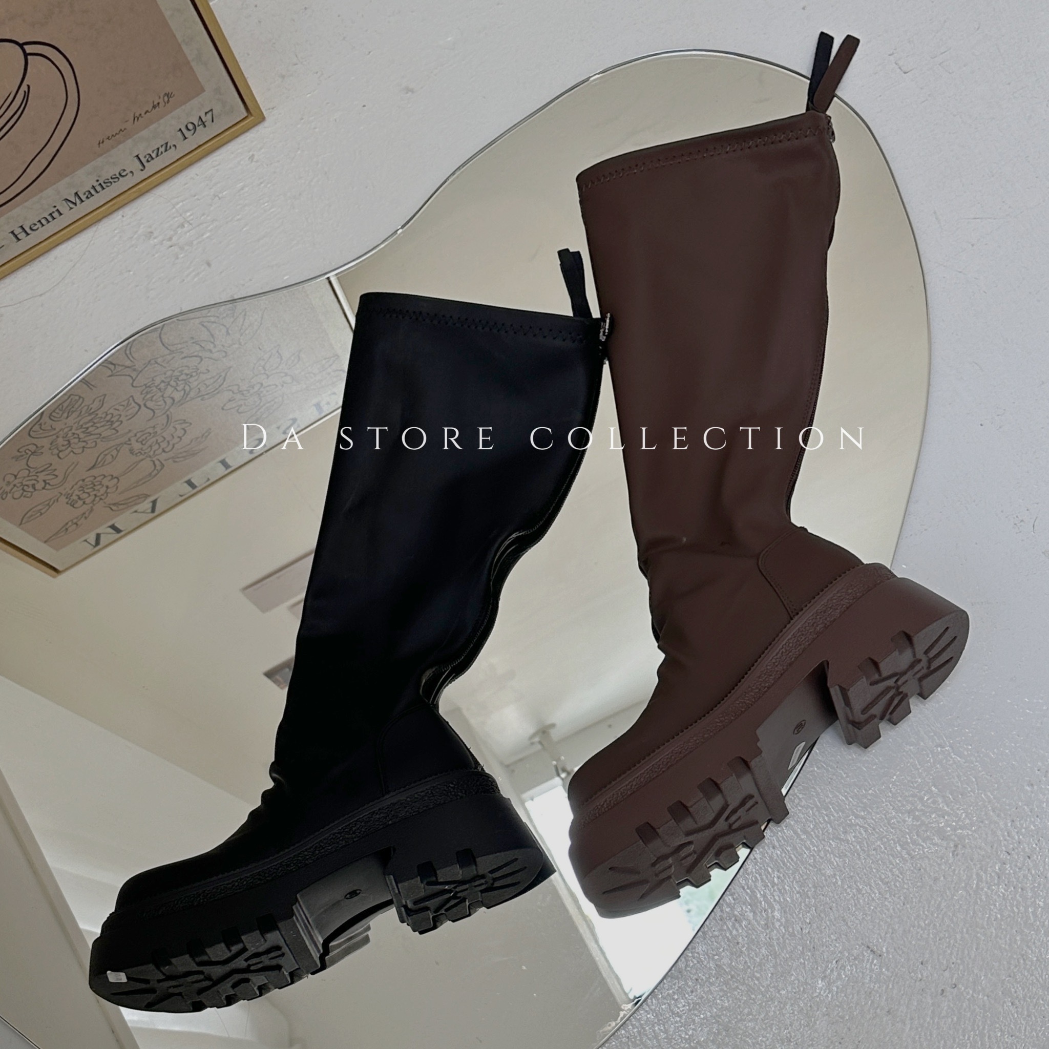 質感神腿霧面長靴/二色