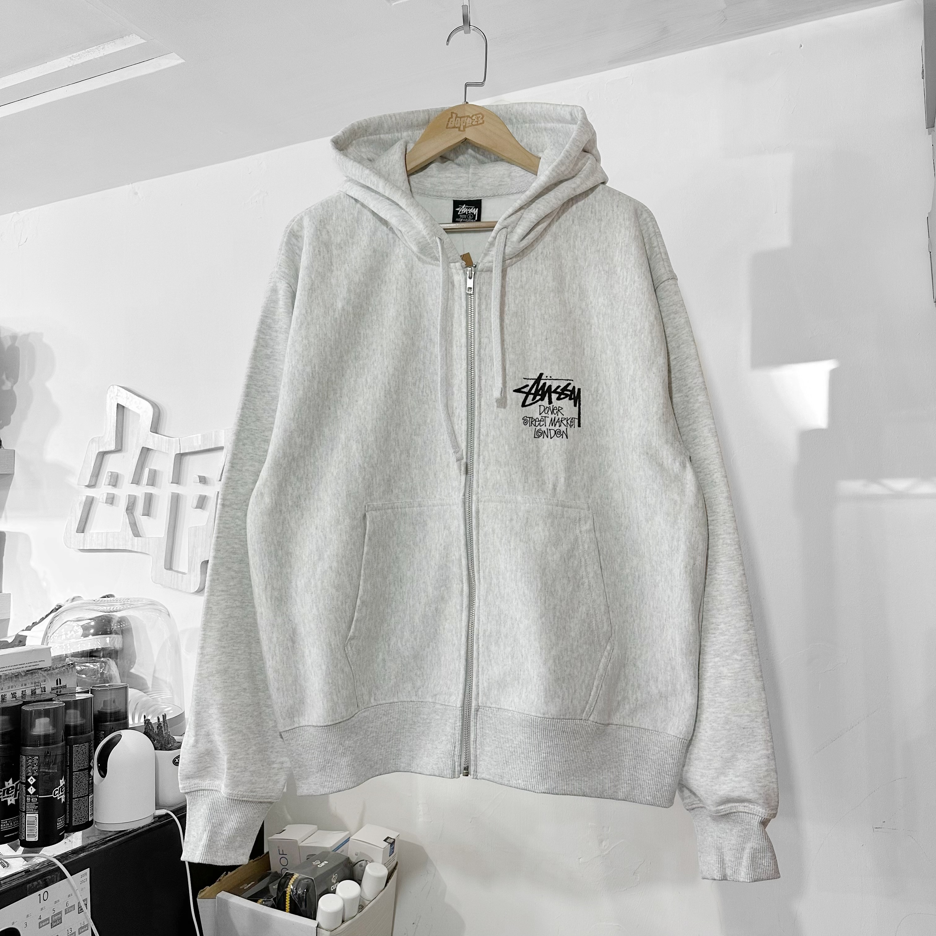 STÜSSY DSM London Zip Hoodie (Ash Heather) 拉鏈外套