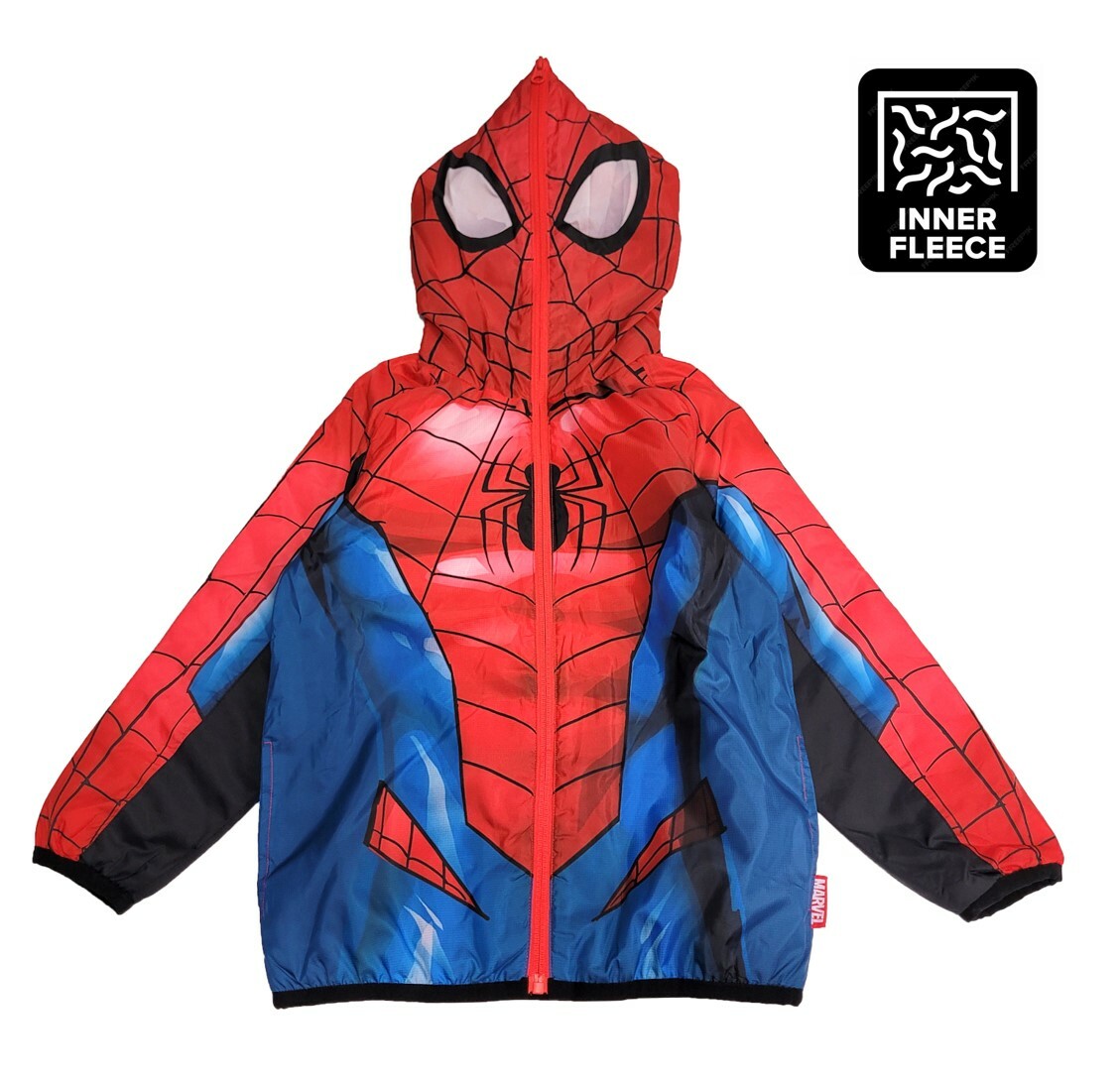 MARVEL 小童風褸 保暖外套 (有帽)-蜘蛛俠